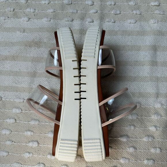 Altr’d State platform double clear/ pink lined strap slip on sandals size 8.5 - Picture 10 of 10